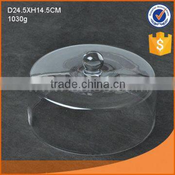 Whole hot sale glass cake cover with high quality