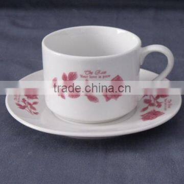 Good quality porcelain tableware tea cup and saucer