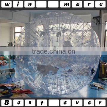 clear water zorb ball/zorbing ball inflatable customized size