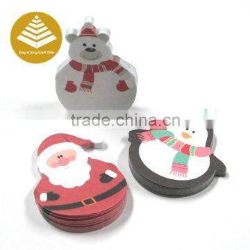 Custom design kids gifts design letter shaped memo pad / paper cube memo pad / christmas shaped sticky note pad