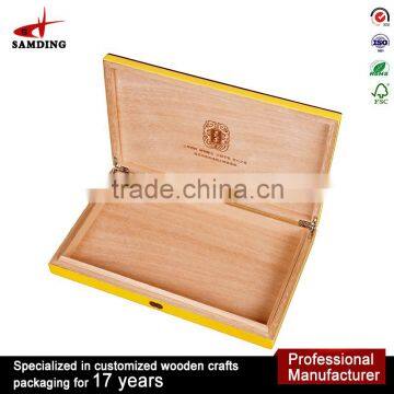 Wholesale handmade packaging custom cigar box design humidor cigar cases wood