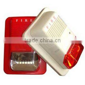 Conventional fire siren with flashing light (LED light)