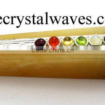 Yellow Aventurine Tower Chakra Healing Stick With Merkaba