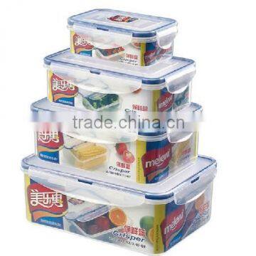 Microwavable air seal clear stackable food container