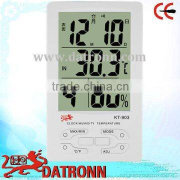 KT903 clock/humidity baby low temperature temperature hygrometer