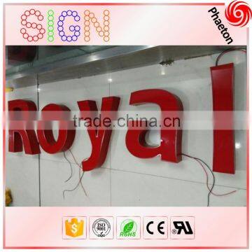 Waterproof outdoor large frontlit led electric letter sign