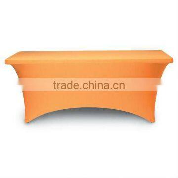 Orange spandex/lycra square table cover/table cloth