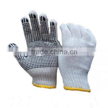 Hand protection PVC Dotted Cotton Work Industrial Safety Gloves