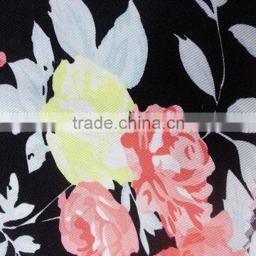 spring floral poplin spandex discount fabric for women's clothing