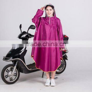 Hooded Waterproof Long PVC Bike Rain Poncho