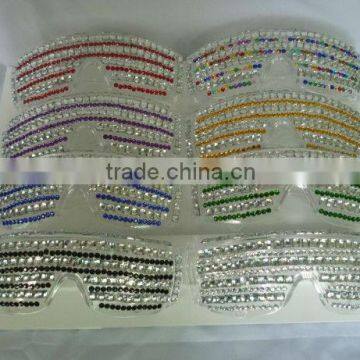 party glasses with decoration