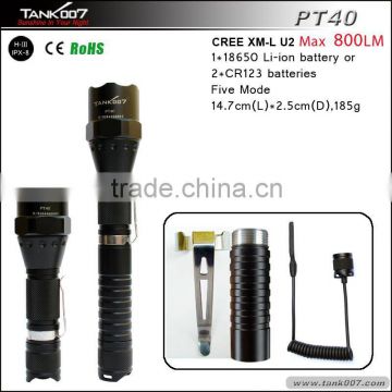 Tactical High Power Led Flashlight 18650Rechargeable Battery