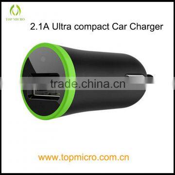 Wholesale Portable single USB With Green LED Light Ultra Compact Phone Car Charger