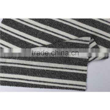 Stripe Design Polyester Rayon Spandex Yarn Dyed 2x2 Rib Knit Fabric photo-3