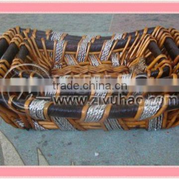 Wholesale 3pcs Willow Rectangular Fruit Baskets