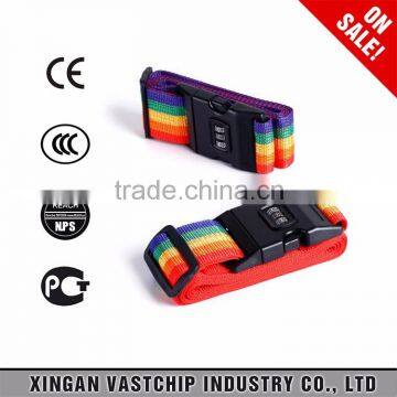 Various Color Retractable Plastic Buckle Safety Nylon Elastic Luggage Belt for Travel Bag photo-6