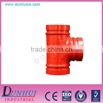 FM UL approved ductile iron Equal tee