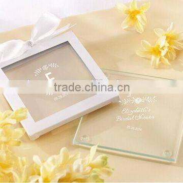 Wedding Table Decoration Square Glass Coaster
