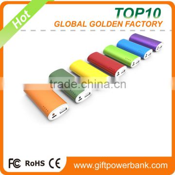 Promotional USB travel charge 2600mah power bank for smartphone