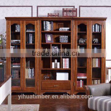 2015 Home wood furniture wooden bookcase for living room book shelf and office bookcase