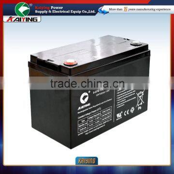 Rechargeable electrical vehicles deep cycle battery 12V100AH