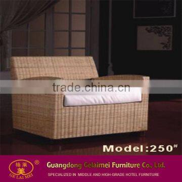 250# Hotel wooden single waiting chair single seat sofa bed