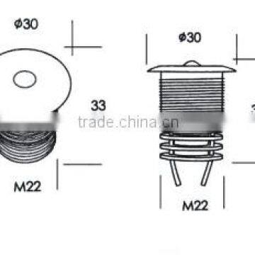 3W China Supplier High Quality Warm White Pure White Ground Light photo-2