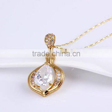 China Jewelry Wholesale New Design Luxury 14K Gold Color Pendant