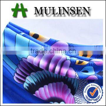 Shaoxing Mulinsen knitting peacock printed viscose and elastane fabrics