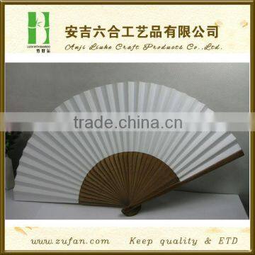 The best-seller promotion bamboo paper hand fan wholesale