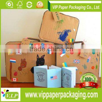 PRESENT CARDBOARD SUITCASE BOX