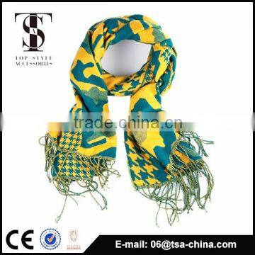 2015 in Houndstooth jacquard dobby new product of winter scarf