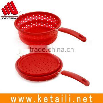 silicone kitchenware collapsible colander