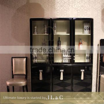 Left Wooden bookcase/bookshelves/bookcabinet of study room furniture-JH17-61 bookcase- JL&C Furniture