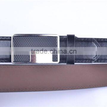 Inner Alloy Buckle With Double Stitch Casual Waist PU Belt For Man photo-4