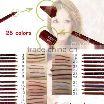 Newest Fashoin Korea Waterproof Long Lasting Makeup Wooden Lip Liner Pencil Lipliner 28 Colors photo-5