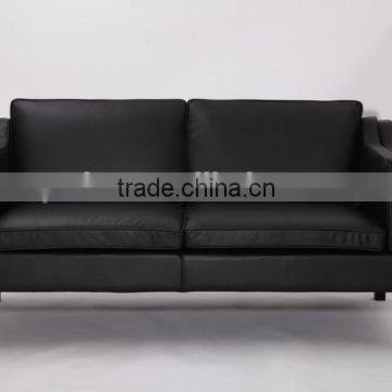 Modern executive living room sofa 2 seater leather borge mogensen sofa