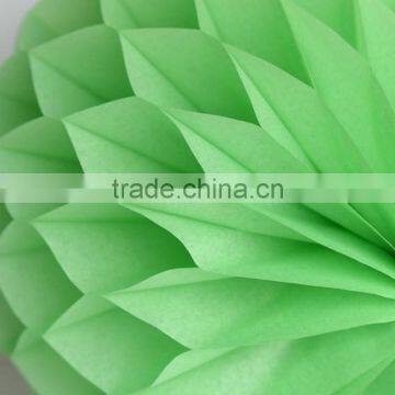Green 10" Tissue Paper Honeycombs Hanging Wedding Party Decorations photo-5