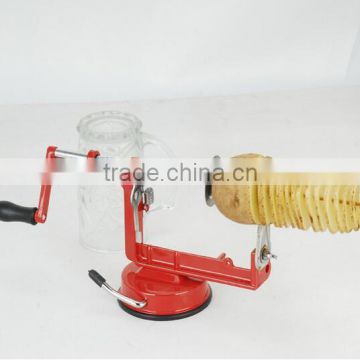 High quality Manual stainless steel twisted potato apple slicer spiral French fry cutter