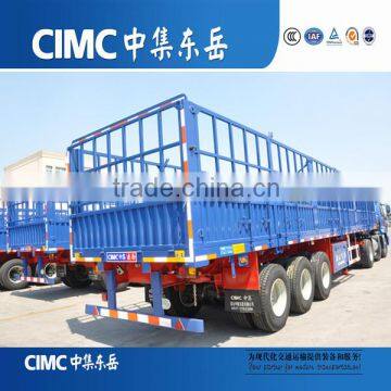 CIMC 3 axles High Wall Rail Fence Trailer for sale
