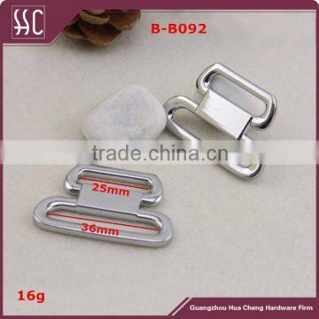 25mm metal chrome adjustable safety belt buckle