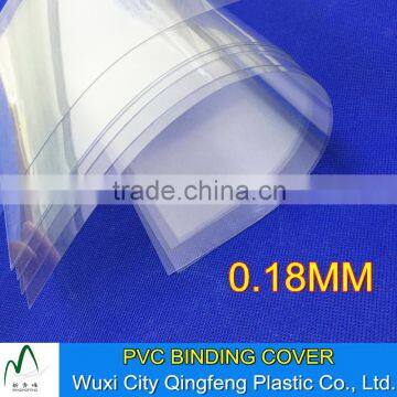 A4 210*297mm 0.18mm PVC Book Binding Cover Transparent Sheet For Binding