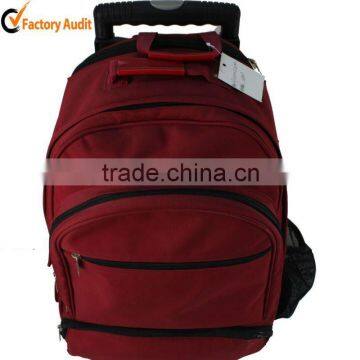 Leisure waterproof trolley school backpack