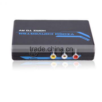 Good quality HDMI to AV S-Video Converter 1080p With USB Power Cable made in china