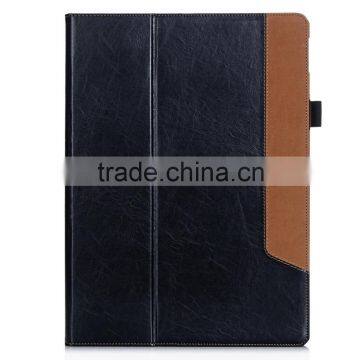 Hot Sale Vintage Card Slots Closure Faux Leather Stand Tablet Cover for Ipad Pro 9.7 Inch With Stylus Pen Strap