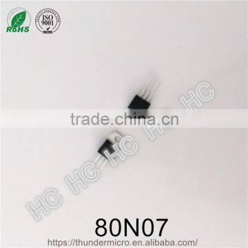 80N07 mosfet TO-220 80A 70V Field-Effect transistor