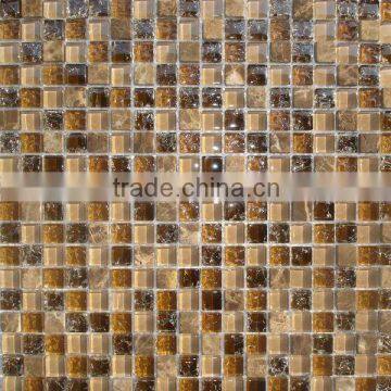 Glass mixed stone mosaic
