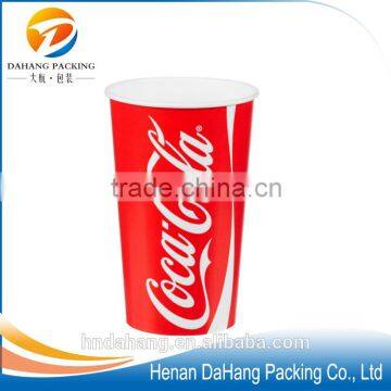 Printed Paper Cup Disposable Cold Drink Cup Pepsi Cup With Lids 12/ 16oz photo-3
