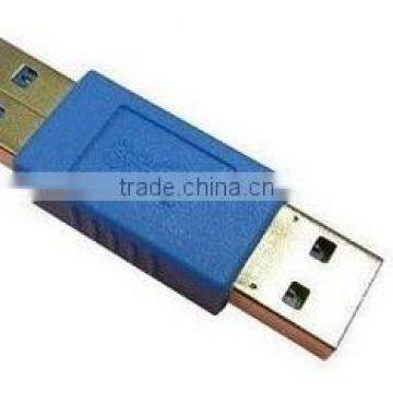 3FT feet USB 3.0 A Male to A Male Cable Blue Cord Print DATA WIRE