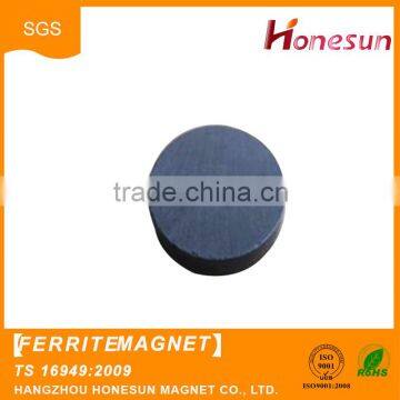 permanent type round ferrite magnet D15x8 mm for sale
